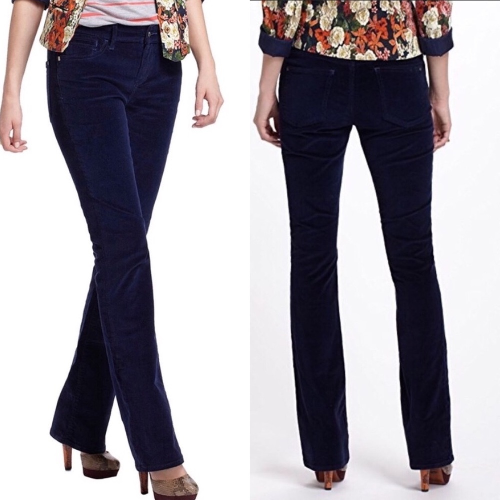 Anthropologie Pilcro Bootcut Blue Corduroy Sz 26